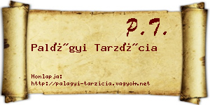 Palágyi Tarzícia névjegykártya